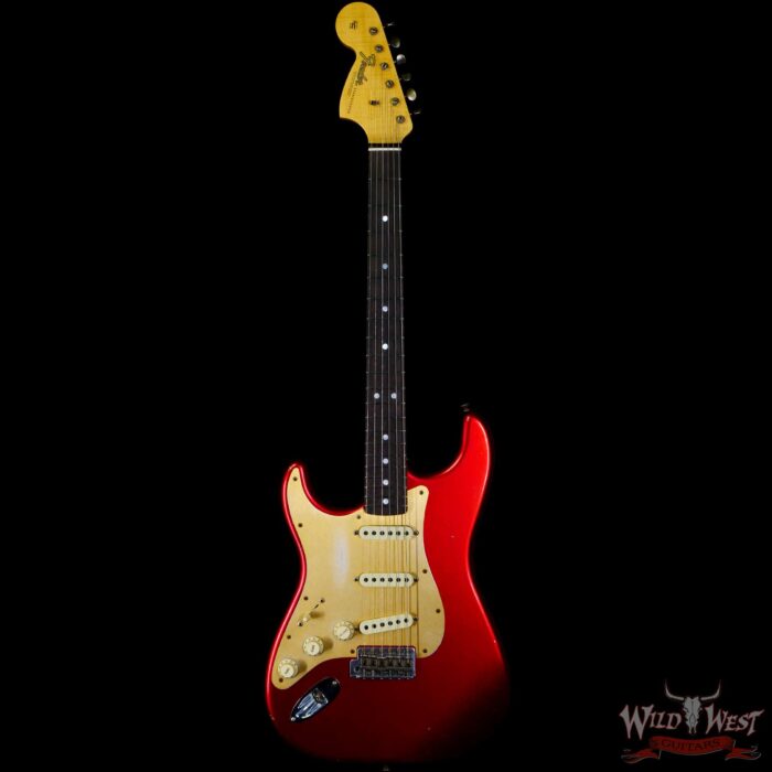 Fender Custom Shop Limited Edition Big Head Stratocaster Jouneyman Relic Hand-Wound Pickups Lefty Left-Handed Candy Apple Red - Image 3