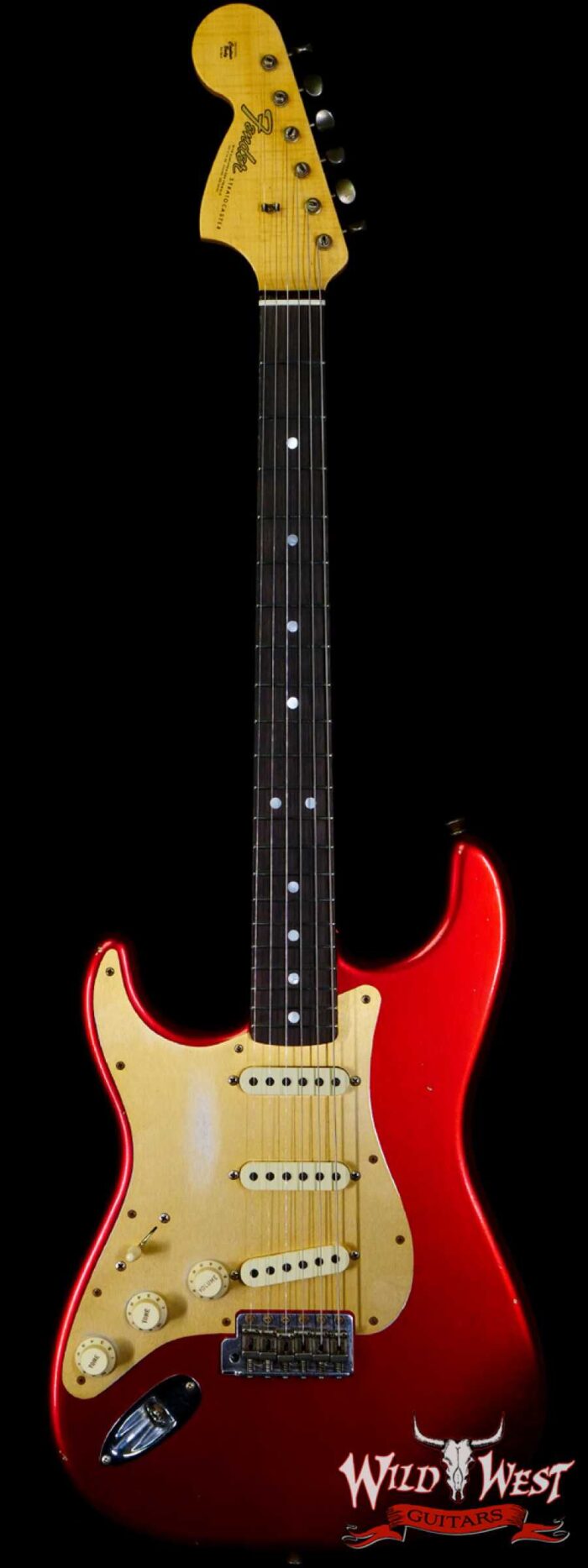 Fender Custom Shop Limited Edition Big Head Stratocaster Jouneyman Relic Hand-Wound Pickups Lefty Left-Handed Candy Apple Red - Image 1