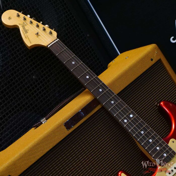 Fender Custom Shop Limited Edition Big Head Stratocaster Jouneyman Relic Hand-Wound Pickups Lefty Left-Handed Candy Apple Red - Image 6
