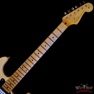 Fender Custom Shop Limited Edition 70th Anniversary 1954 Stratocaster Hardtail Relic Nocaster Blonde with Black Pickguard & Gold Hardware 7.10 LBS - Image 4