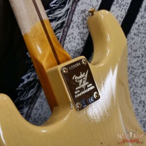 Fender Custom Shop Limited Edition 70th Anniversary 1954 Stratocaster Hardtail Relic Nocaster Blonde with Black Pickguard & Gold Hardware 7.10 LBS - Image 13