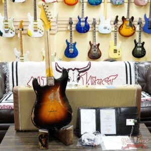 Fender Custom Shop Limited Edition 70th Anniversary 1954 Stratocaster Hardtail Heavy Relic Wide Fade 2 Tone Sunburst 6.90 LBS - Image 10