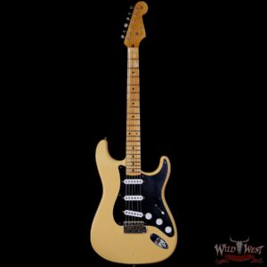 Fender Custom Shop Limited Edition 70th Anniversary 1954 Hardtail Stratocaster Journeyman Relic Nocaster Blonde with Black Pickguard 7.20 LBS - Image 3
