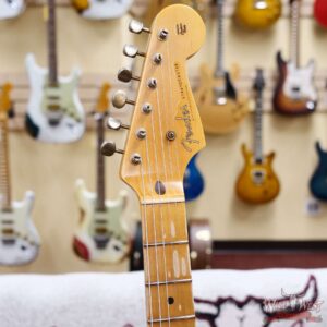 Fender Custom Shop Limited Edition 70th Anniversary 1954 Hardtail Stratocaster Journeyman Relic Nocaster Blonde with Black Pickguard 7.20 LBS - Image 7