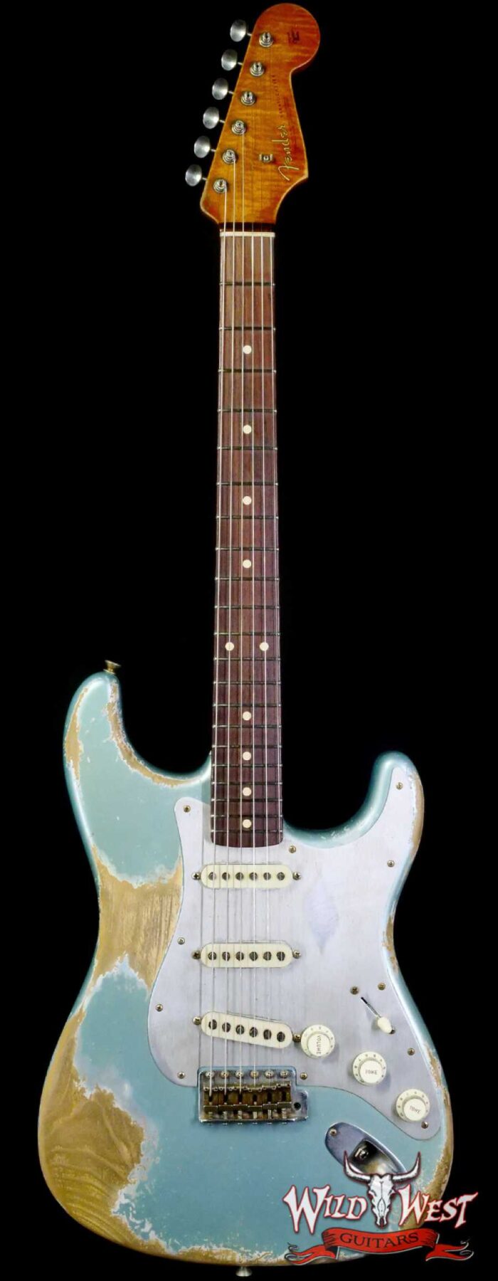 Fender Custom Shop Dylan Del Pizzo Apprentice Built 1963 Stratocaster 3A Flame Maple Neck Josefina Hand-Wound Pickups Heavy Relic Aged Firemist Silver (ONE OF A KIND) - Image 1