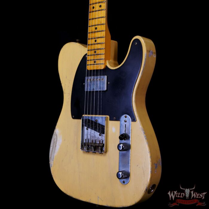 Fender Custom Shop Austin MacNutt Masterbuilt 1952 Telecaster HS Hand-Wound Pickup Relic Nocaster Blonde - Image 2