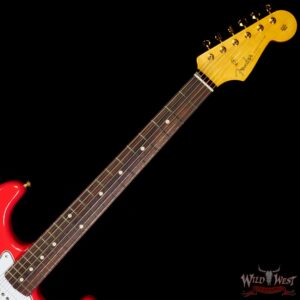 Fender Custom Shop Austin MacNutt Masterbuilt 1960 Stratocaster NOS Fiesta Red with Gold Hardware - Image 4