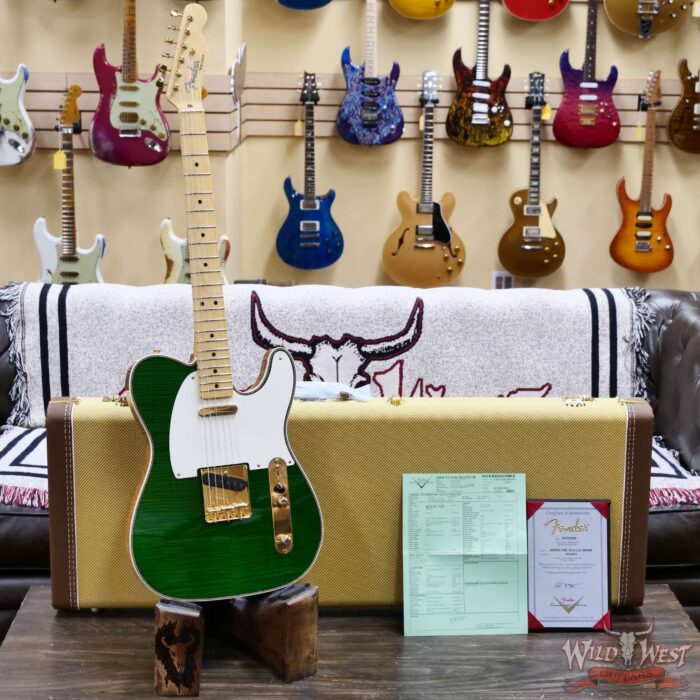 Fender Custom Shop Austin MacNutt Masterbuilt Green Pine Telecaster Deluxe Closet Classic Josefina Pickups 7.20 lbs - Image 6