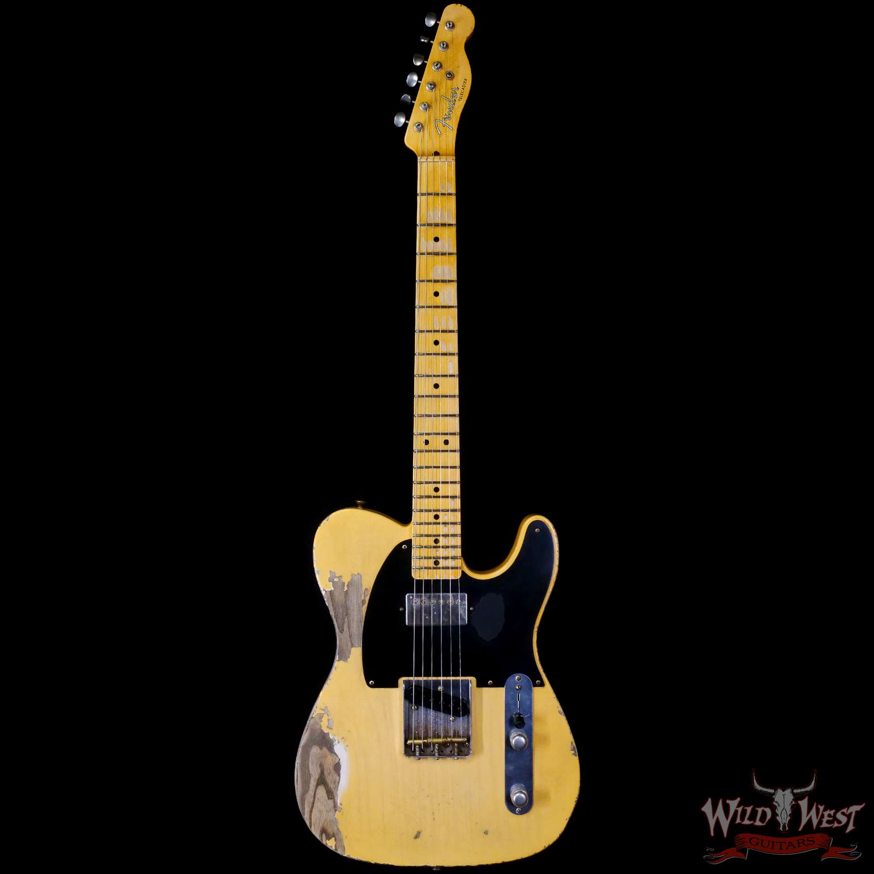 fendercs-mbam-r124633-c1__wwg.jpg Fender Custom Shop Austin MacNutt Masterbuilt 1952 Telecaster HS Hand-Wound Pickup Heavy Relic Nocaster Blonde - Image 3