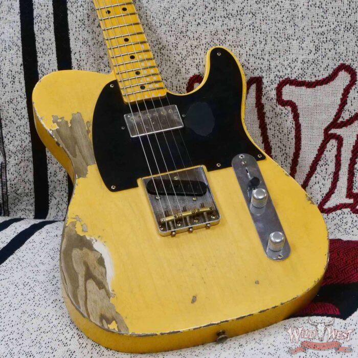 Fender Custom Shop Austin MacNutt Masterbuilt 1952 Telecaster HS Hand-Wound Pickup Heavy Relic Nocaster Blonde - Image 8
