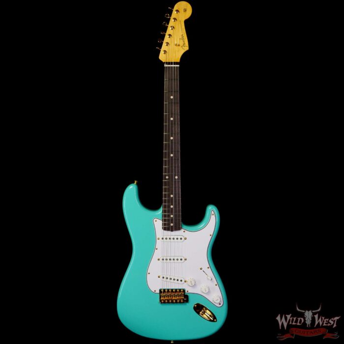 Fender Custom Shop Austin MacNutt Masterbuilt 1960 Stratocaster NOS Sea Foam Green with Gold Hardware - Image 3