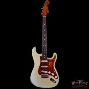 Fender Custom Shop 2021 Summer Event Tony Corona Apprentice Masterbuilt 1960 Stratocaster Josefina Hand-Wound Pickups 3A Flame Neck Heavy Relic Vintage White - Image 3