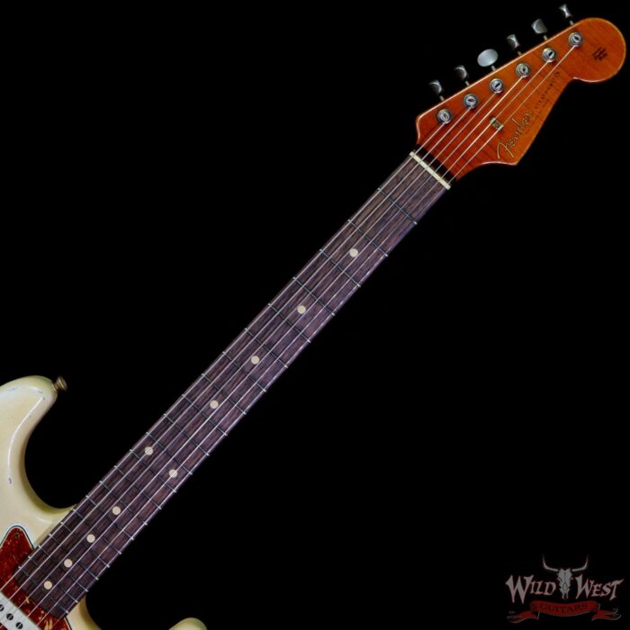 Fender Custom Shop 2021 Summer Event Tony Corona Apprentice Masterbuilt 1960 Stratocaster Josefina Hand-Wound Pickups 3A Flame Neck Heavy Relic Vintage White - Image 4