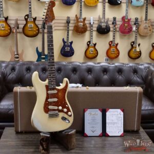 Fender Custom Shop 2021 Summer Event Tony Corona Apprentice Masterbuilt 1960 Stratocaster Josefina Hand-Wound Pickups 3A Flame Neck Heavy Relic Vintage White - Image 6