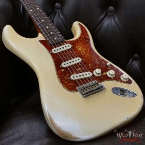 Fender Custom Shop 2021 Summer Event Tony Corona Apprentice Masterbuilt 1960 Stratocaster Josefina Hand-Wound Pickups 3A Flame Neck Heavy Relic Vintage White - Image 8