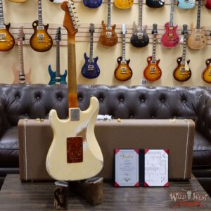 Fender Custom Shop 2021 Summer Event Tony Corona Apprentice Masterbuilt 1960 Stratocaster Josefina Hand-Wound Pickups 3A Flame Neck Heavy Relic Vintage White - Image 10
