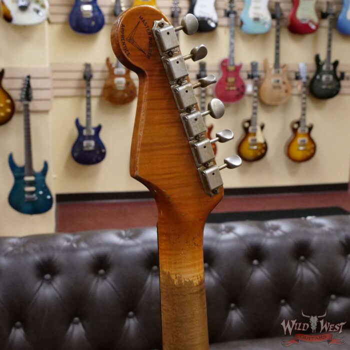 Fender Custom Shop 2021 Summer Event Tony Corona Apprentice Masterbuilt 1960 Stratocaster Josefina Hand-Wound Pickups 3A Flame Neck Heavy Relic Vintage White - Image 11