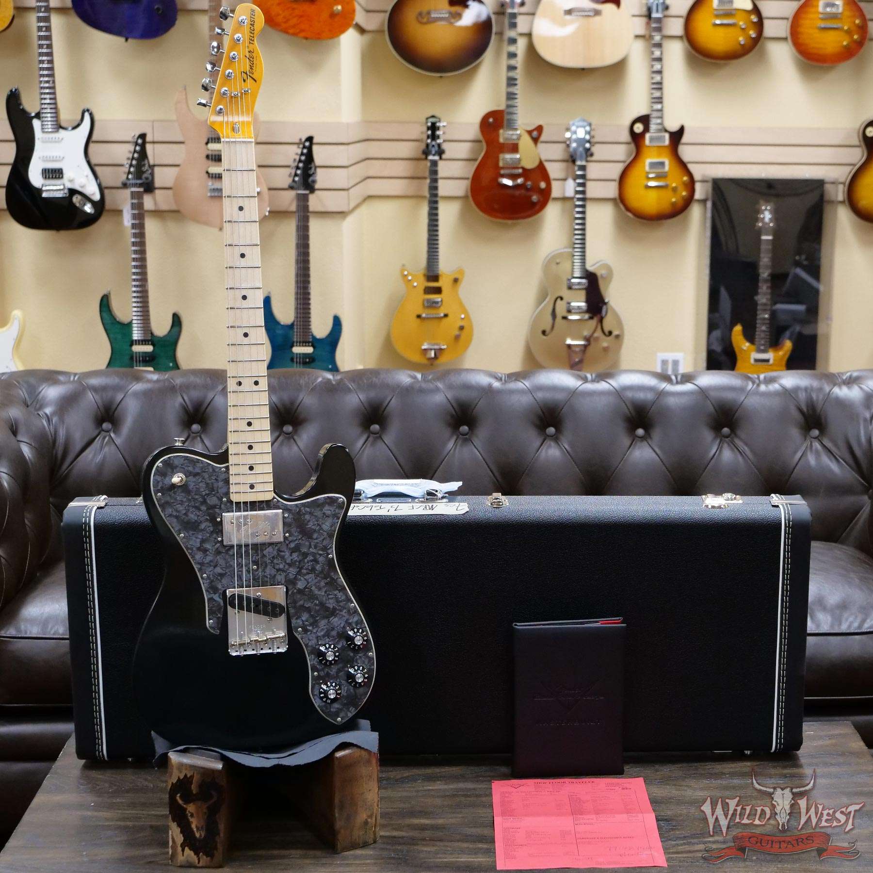 fendercs-mbcf-1972telecustomcc-r00246-d1__wwg.jpg Fender Custom Shop Chris Fleming Masterbuilt 1972 Telecaster Custom Maple Fingerboard Closet Classic Black - Image 5