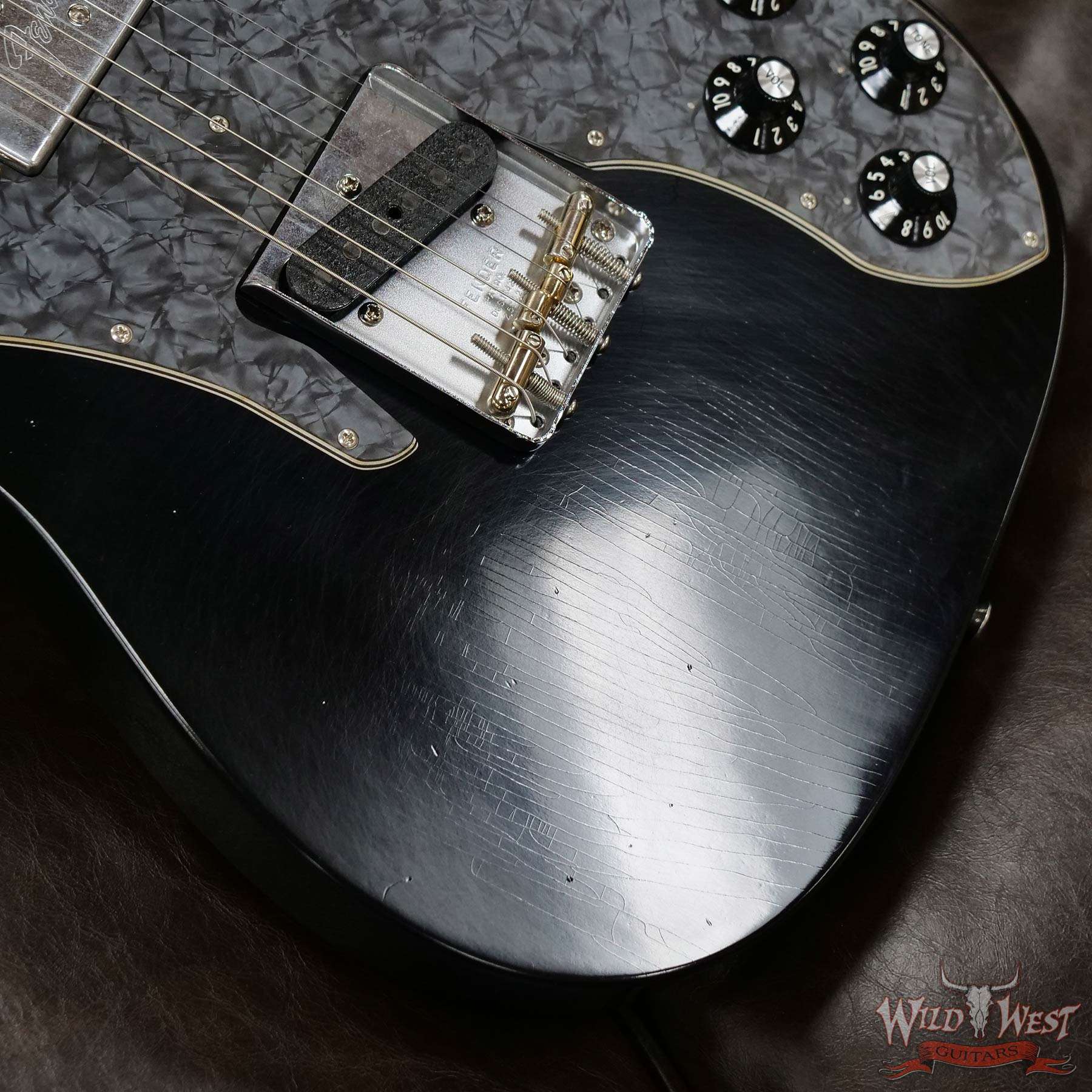 fendercs-mbcf-1972telecustomcc-r00246-d3__wwg.jpg Fender Custom Shop Chris Fleming Masterbuilt 1972 Telecaster Custom Maple Fingerboard Closet Classic Black - Image 8