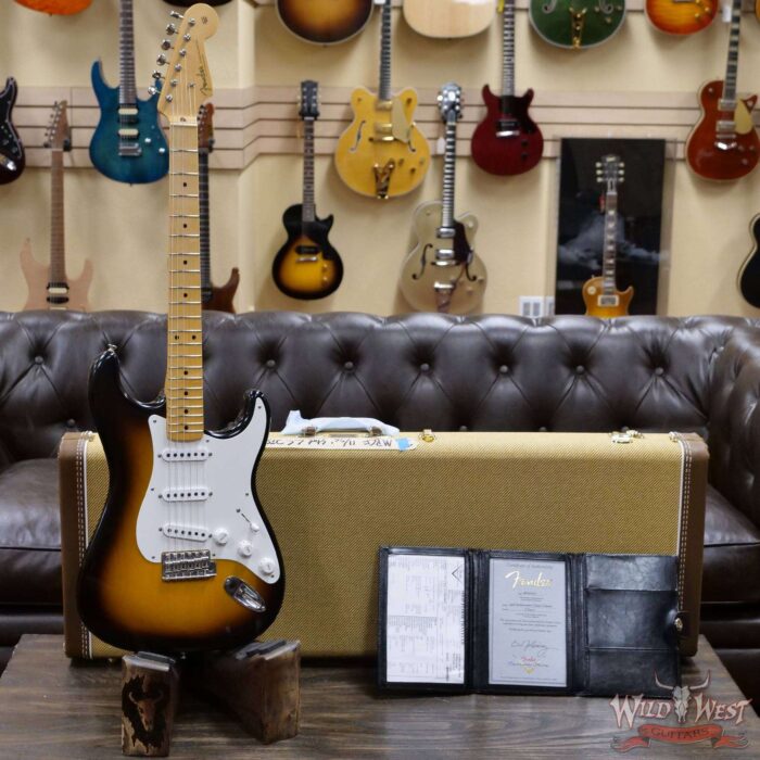 Fender Custom Shop Chris Fleming Masterbuilt 1956 Stratocaster Closet Classic 11/56 Neck 2 Tone Sunburst Loretta Hand-Wound Pikcups - Image 6
