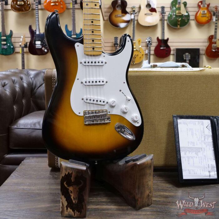 Fender Custom Shop Chris Fleming Masterbuilt 1956 Stratocaster Closet Classic 11/56 Neck 2 Tone Sunburst Loretta Hand-Wound Pikcups - Image 8