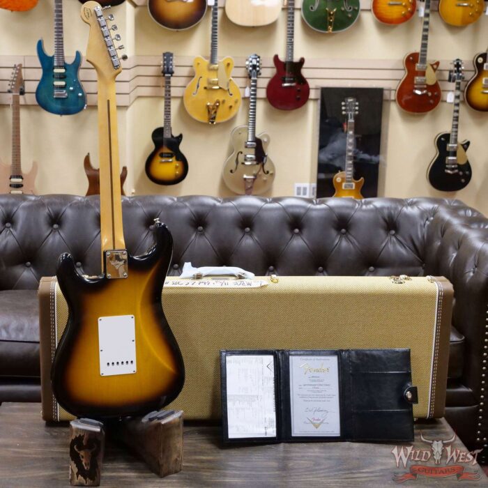 Fender Custom Shop Chris Fleming Masterbuilt 1956 Stratocaster Closet Classic 11/56 Neck 2 Tone Sunburst Loretta Hand-Wound Pikcups - Image 10