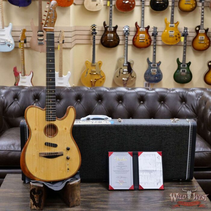 Fender Custom Shop Chris Fleming Masterbuilt Knotty Acoustasonic Telecaster Deluxe Closet Classic - Image 6