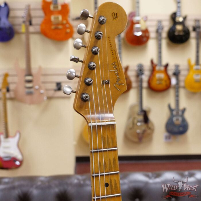 Fender Custom Shop Carlos Lopez Masterbuilt 1956 Ash Stratocaster Hand-Wound Pickups Relic Fiesta Red - Image 7