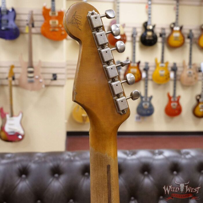 Fender Custom Shop Carlos Lopez Masterbuilt 1956 Ash Stratocaster Hand-Wound Pickups Relic Fiesta Red - Image 11