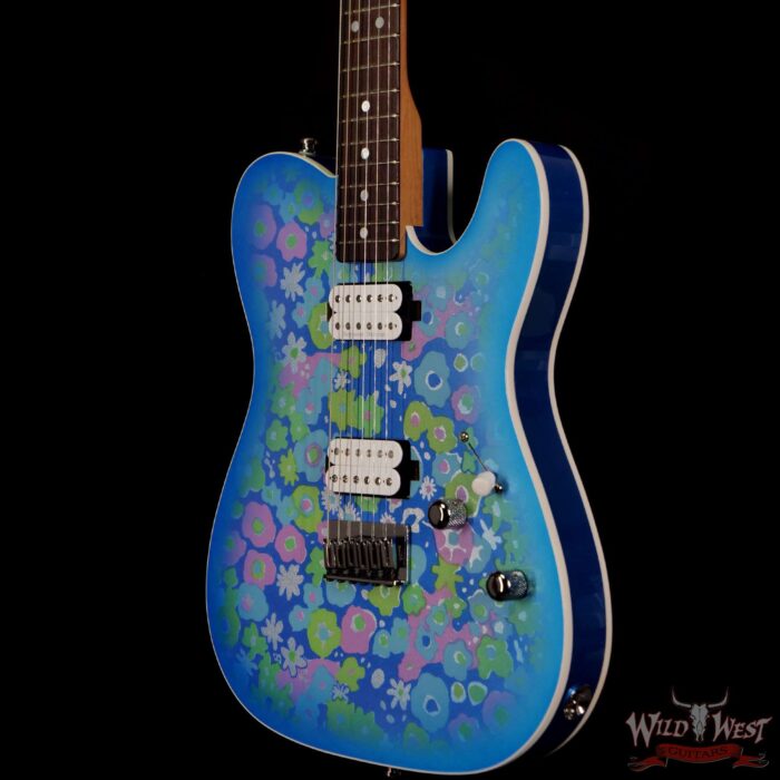Fender Custom Shop Carlos Lopez Masterbuilt 1967 Ash Telecaster Custom HH Roasted Maple Neck NOS Blue Flower - Image 2