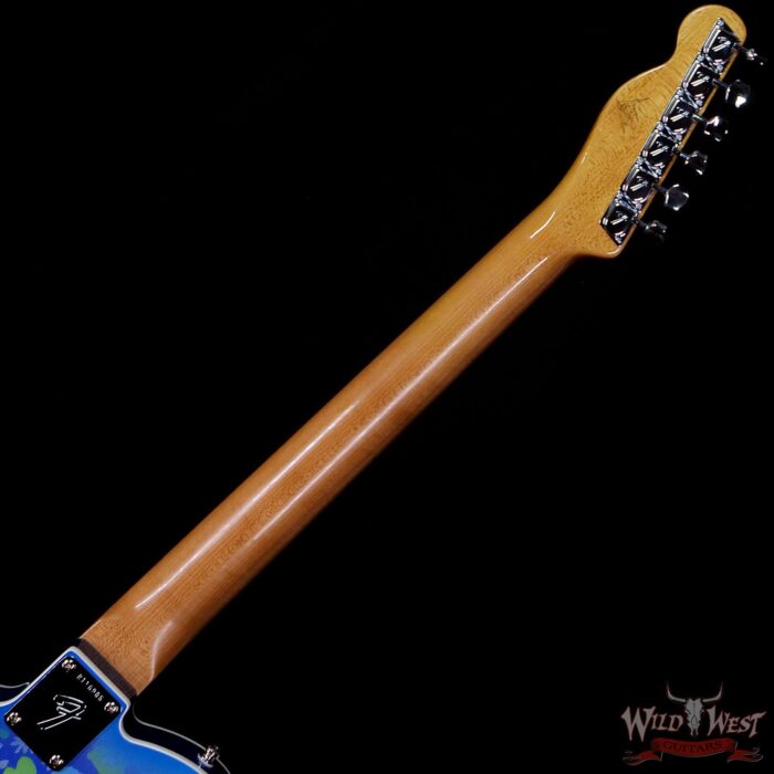 Fender Custom Shop Carlos Lopez Masterbuilt 1967 Ash Telecaster Custom HH Roasted Maple Neck NOS Blue Flower - Image 5