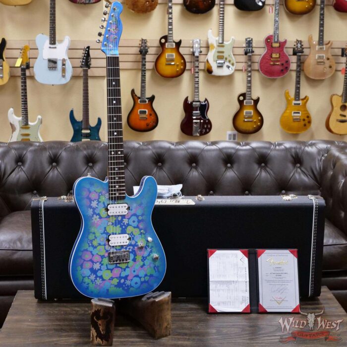 Fender Custom Shop Carlos Lopez Masterbuilt 1967 Ash Telecaster Custom HH Roasted Maple Neck NOS Blue Flower - Image 6