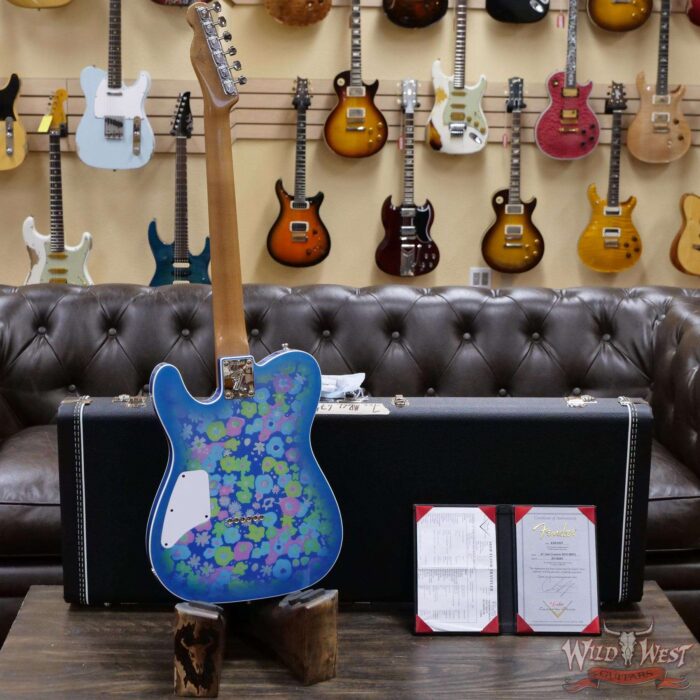 Fender Custom Shop Carlos Lopez Masterbuilt 1967 Ash Telecaster Custom HH Roasted Maple Neck NOS Blue Flower - Image 9