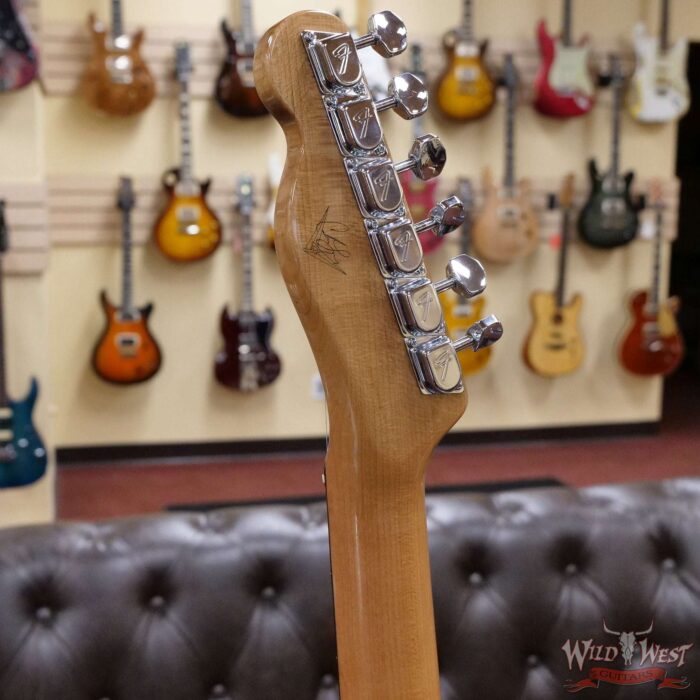 Fender Custom Shop Carlos Lopez Masterbuilt 1967 Ash Telecaster Custom HH Roasted Maple Neck NOS Blue Flower - Image 10