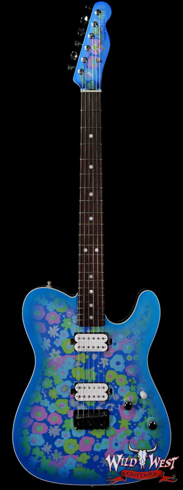 Fender Custom Shop Carlos Lopez Masterbuilt 1967 Ash Telecaster Custom HH Roasted Maple Neck NOS Blue Flower - Image 1
