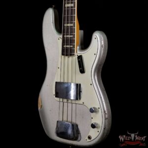 Fender Custom Shop Carlos Lopez Masterbuilt 60’s Precision Bass P-Bass Josefina Hand-Wound Pickup Relic Inca Silver - Image 2
