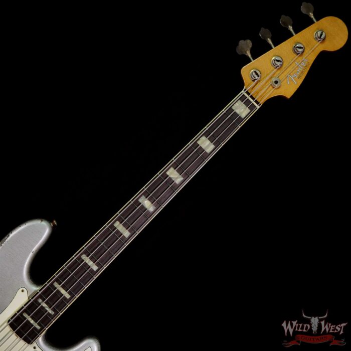Fender Custom Shop Carlos Lopez Masterbuilt 60’s Precision Bass P-Bass Josefina Hand-Wound Pickup Relic Inca Silver - Image 4