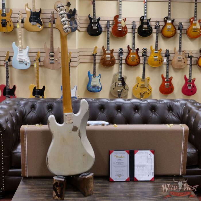 Fender Custom Shop Carlos Lopez Masterbuilt 60’s Precision Bass P-Bass Josefina Hand-Wound Pickup Relic Inca Silver - Image 10