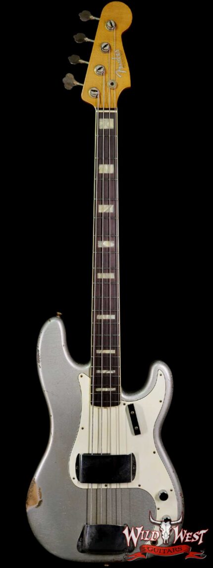 Fender Custom Shop Carlos Lopez Masterbuilt 60’s Precision Bass P-Bass Josefina Hand-Wound Pickup Relic Inca Silver