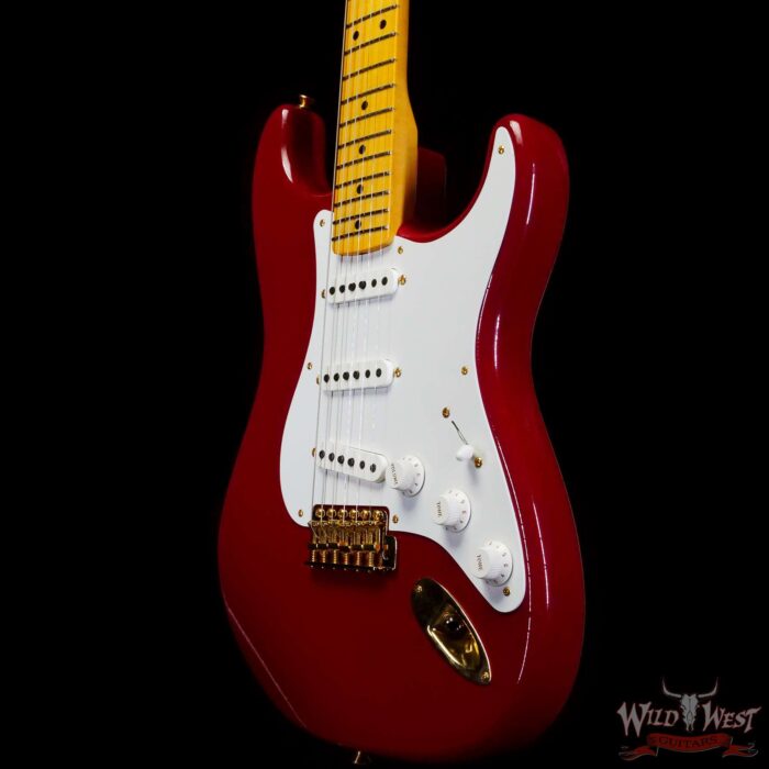 Fender Custom Shop David Brown Masterbuilt Late 50’s Stratocaster Lush Closet Classic Dakota Red with Gold Hardware - Image 2