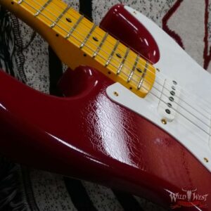 Fender Custom Shop David Brown Masterbuilt Late 50’s Stratocaster Lush Closet Classic Dakota Red with Gold Hardware - Image 9