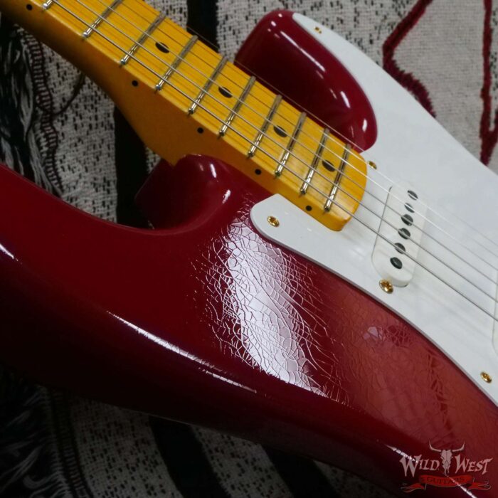 Fender Custom Shop David Brown Masterbuilt Late 50’s Stratocaster Lush Closet Classic Dakota Red with Gold Hardware - Image 9
