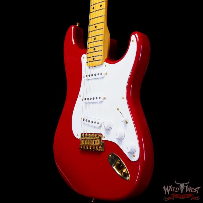 Fender Custom Shop David Brown Masterbuilt Late 50’s Stratocaster Lush Closet Classic Dakota Red with Gold Hardware - Image 2