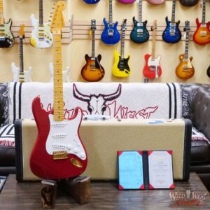 Fender Custom Shop David Brown Masterbuilt Late 50’s Stratocaster Lush Closet Classic Dakota Red with Gold Hardware - Image 6