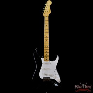 Fender Custom Shop Dennis Galuszka Masterbuilt 1955 Stratocaster Hand-Wound Pickups Journeyman Relic Black - Image 3