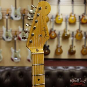 Fender Custom Shop Dennis Galuszka Masterbuilt 1956 HSS Stratocaster Heavy Relic Shell Pink over Black - Image 7