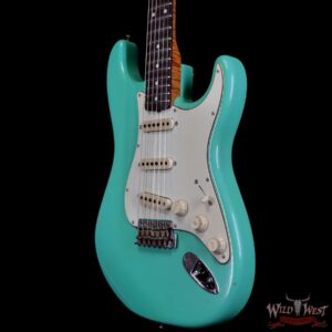 Fender Custom Shop Dennis Galuszka Masterbuilt Roasted 1959 Stratocaster Journeyman Relic Brazilian Rosewood Slab Board Hand-Wound Pickups Aged Surf Green - Image 2