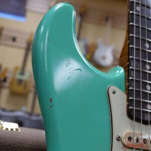 Fender Custom Shop Dennis Galuszka Masterbuilt Roasted 1959 Stratocaster Journeyman Relic Brazilian Rosewood Slab Board Hand-Wound Pickups Aged Surf Green - Image 9
