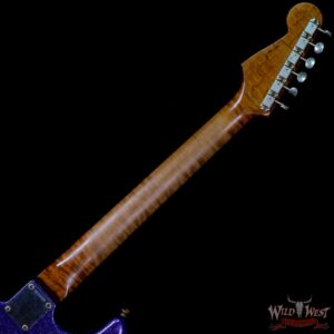 Fender Custom Shop Dennis Galuszka Masterbuilt Roasted 1959 Stratocaster Brazilian Rosewood Slab Board Hand-Wound PUs Journeyman Relic Purple Sparkle - Image 5