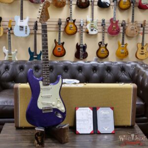 Fender Custom Shop Dennis Galuszka Masterbuilt Roasted 1959 Stratocaster Brazilian Rosewood Slab Board Hand-Wound PUs Journeyman Relic Purple Sparkle - Image 6
